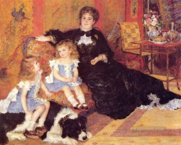 Pierre Auguste Renoir Painting - Madame Georges Charpentier y sus hijos maestro Pierre Auguste Renoir